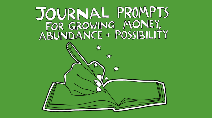 Journal Prompts for growing money, abundance and possibility