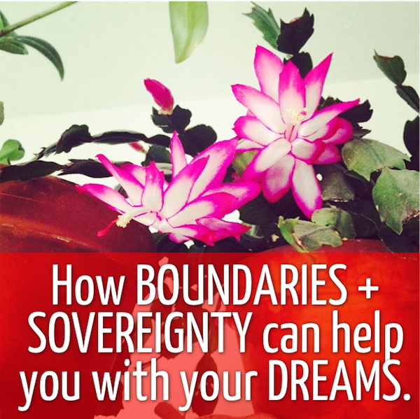 How boundaries + sovereignty can help you with your dreams.