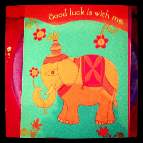 Thank you elephant. ( today's success card)