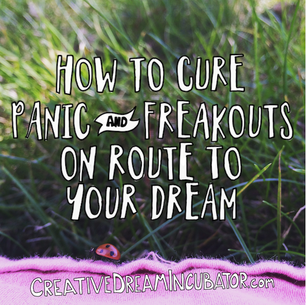 How to cure panic + freakouts on route to your dream