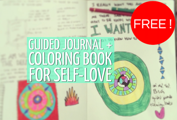 Mandala Coloring Pages + Guided Journal for Self Love