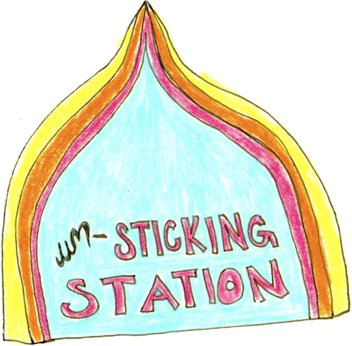 Un-Sticking Station