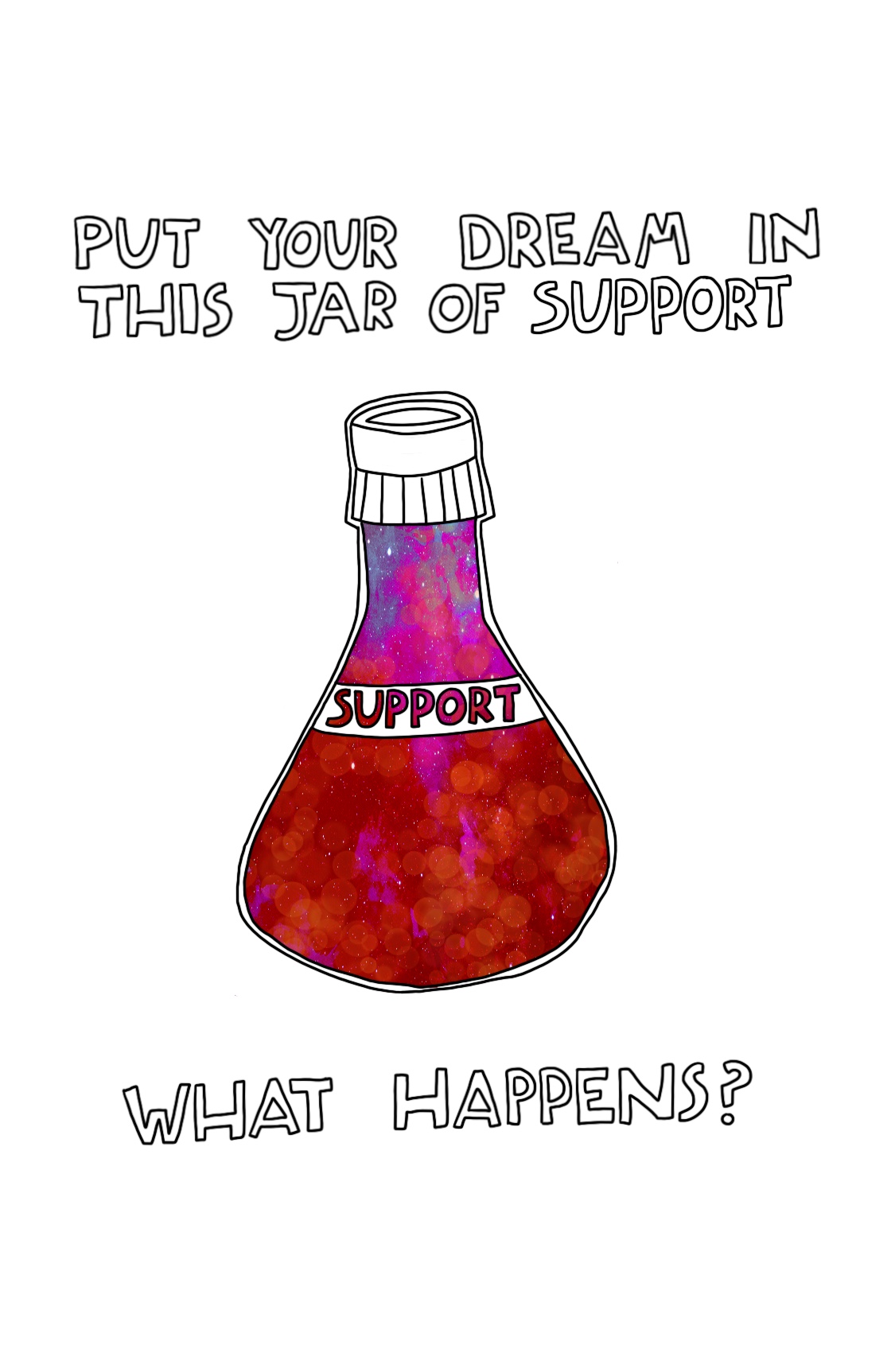 Journal Prompt: Put your dream in this jar of support. What happens?