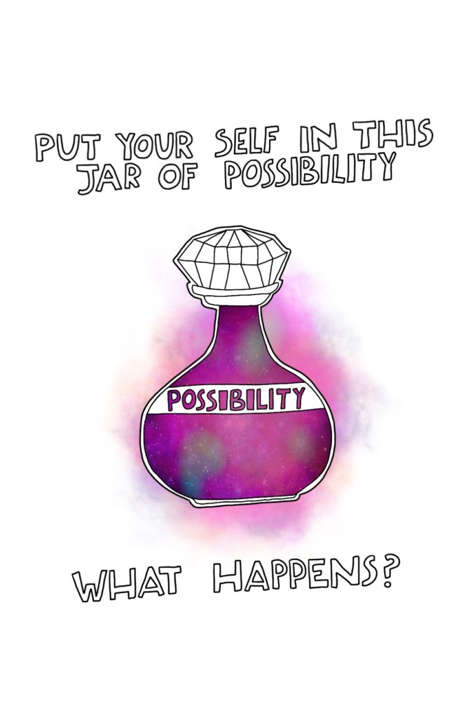 Journal Prompt: Put your self in this jar of possibility. What happens?