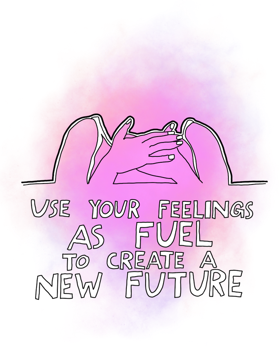 Use your feelings as fuel to create a better future