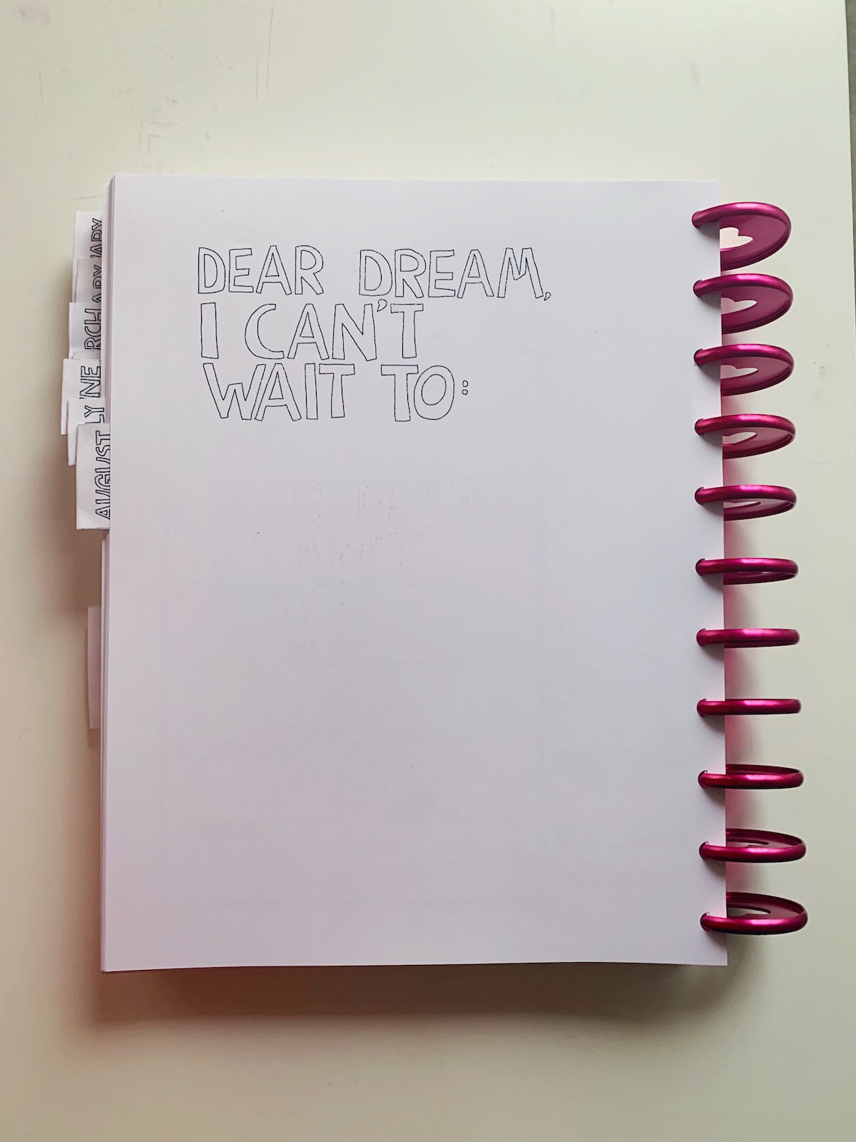 My Printable Year of Dreams 2022 Planner