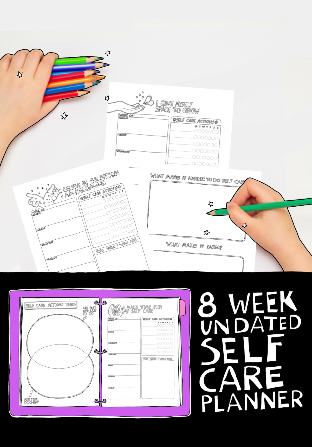 Self Care Planner & Guided Journal